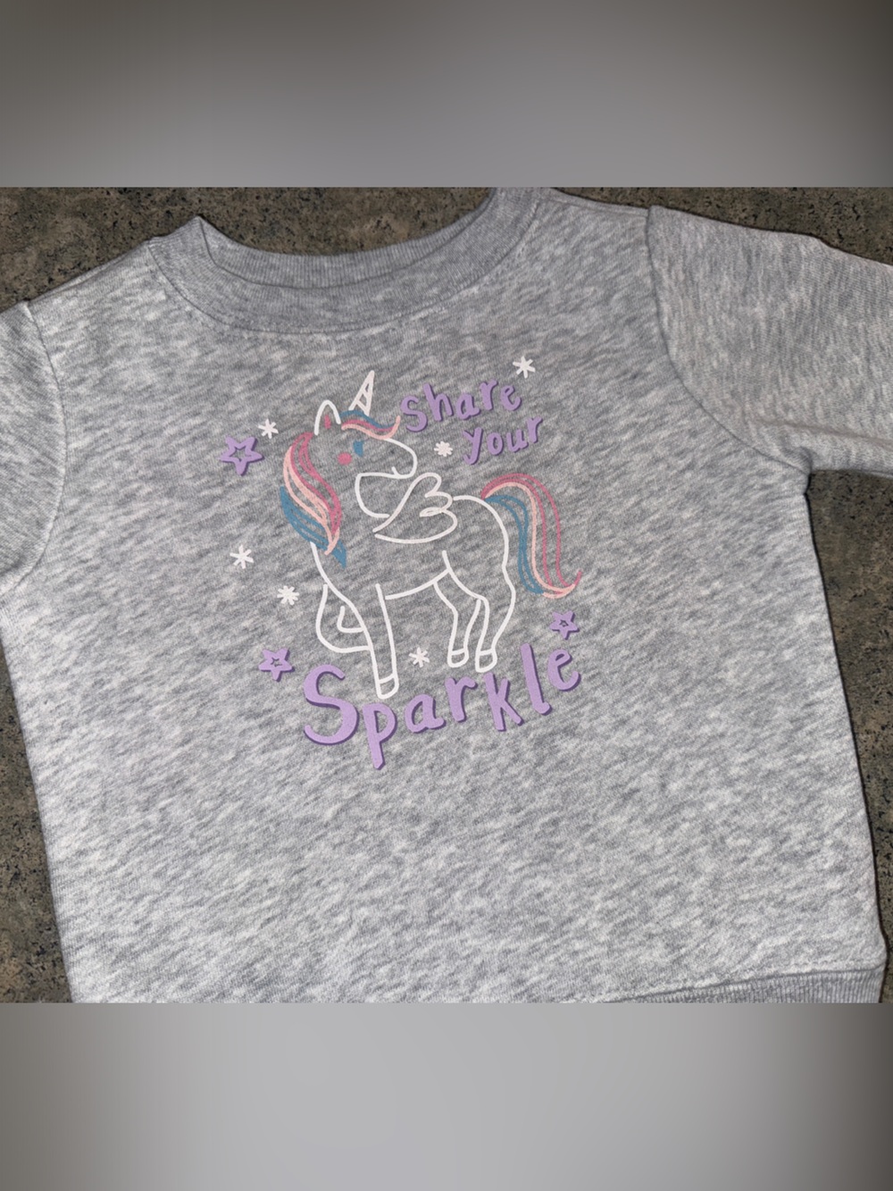 Garanimals Gray Unicorn 'Share Your Sparkle' Sweatshirt